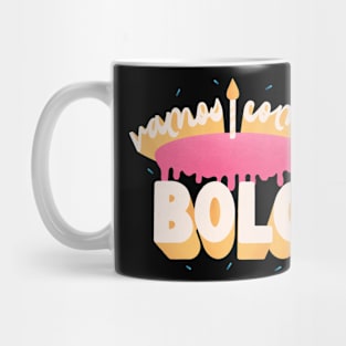 Decorative Vamos Comer Bolo Typography Mug